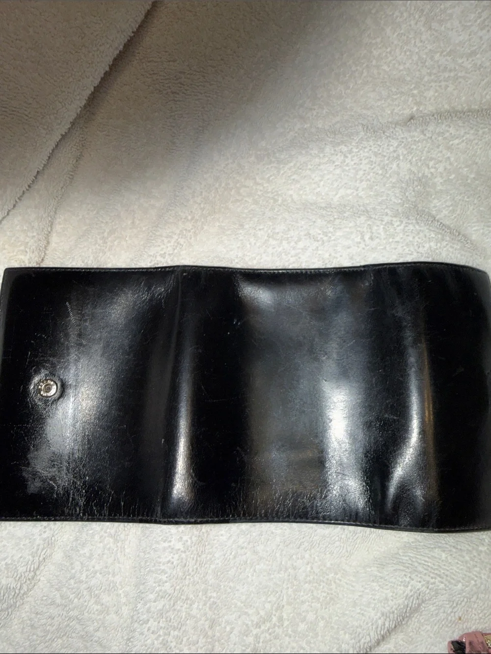 Prada Black Leather Men's Wallet Organizer